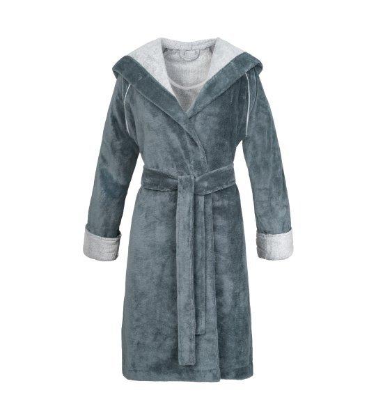 Cosy Bademantel Damen Taubengrau XL von ESPRIT