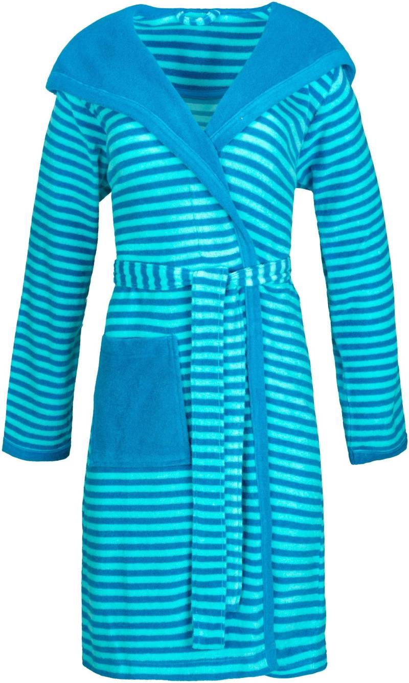 Esprit Damenbademantel »Striped Hoody, ideal für Sauna & Spa, Hotelbademantel, Morgenmantel«, (1 St., mit Gürtel), mit Kapuze, gestreift von ESPRIT