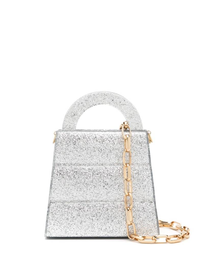 ESTILÉ Belly Disco glitter mini bag - Silver von ESTILÉ