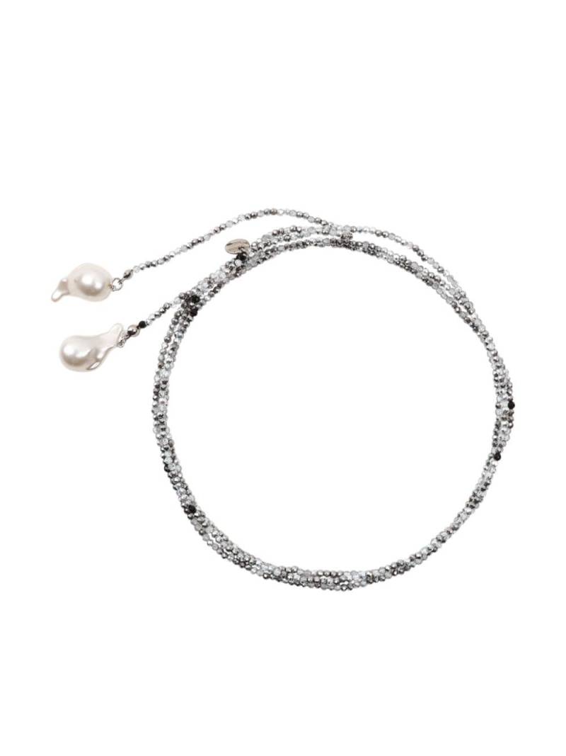 ESTILÉ Grand Prix Cloud Storm choker - Silver von ESTILÉ