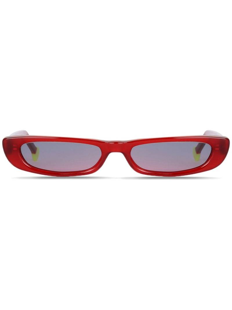 ESTILÉ Needle rectangle-frame sunglasses - Red von ESTILÉ