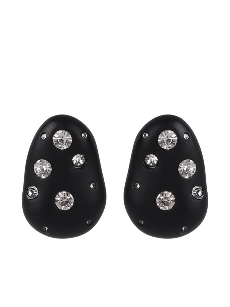 ESTILÉ The Pebble drop earrings - Black von ESTILÉ