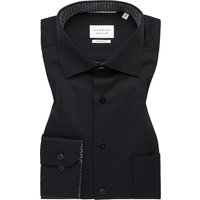 COMFORT FIT Cover Shirt in schwarz unifarben von ETERNA Mode GmbH