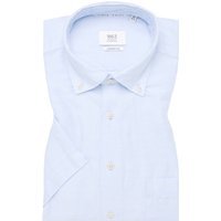 COMFORT FIT Linen Shirt in himmelblau unifarben von ETERNA Mode GmbH