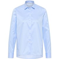 Soft Luxury Shirt Bluse in hellblau unifarben von ETERNA Mode GmbH