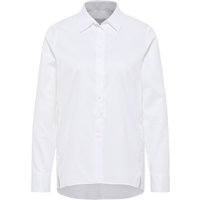 Soft Luxury Shirt Bluse in off-white unifarben von ETERNA Mode GmbH