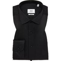 MODERN FIT Luxury Shirt in schwarz unifarben MODERN FIT Luxury Shirt in schwarz unifarben von ETERNA Mode GmbH