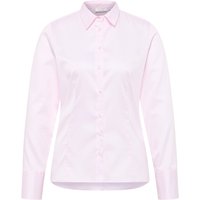 Satin Shirt Bluse in rosa unifarben von ETERNA Mode GmbH