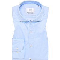 MODERN FIT Soft Luxury Shirt in hellblau unifarben von ETERNA Mode GmbH