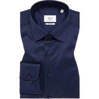 COMFORT FIT Luxury Shirt in dunkelblau unifarben von ETERNA Mode GmbH