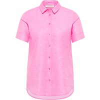 Linen Shirt Bluse in pink unifarben von ETERNA Mode GmbH