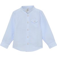 Linen Shirt in himmelblau unifarben von ETERNA Mode GmbH