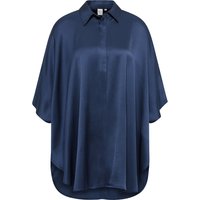 Longbluse in indigo unifarben von ETERNA Mode GmbH