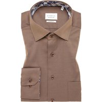 MODERN FIT Cover Shirt in chestnut unifarben von ETERNA Mode GmbH