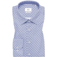 MODERN FIT Hemd in blau bedruckt von ETERNA Mode GmbH