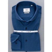 MODERN FIT Jersey Shirt in blau unifarben von ETERNA Mode GmbH