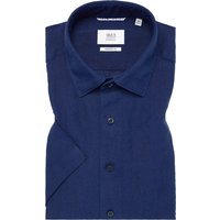 MODERN FIT Linen Shirt in navy unifarben von ETERNA Mode GmbH