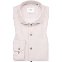 MODERN FIT Linen Shirt in sand unifarben von ETERNA Mode GmbH