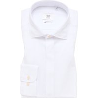 MODERN FIT Linen Shirt in weiß unifarben von ETERNA Mode GmbH