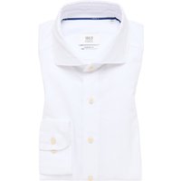 MODERN FIT Linen Shirt in weiß unifarben von ETERNA Mode GmbH