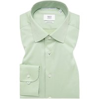 MODERN FIT Luxury Shirt in apfelgrün unifarben von ETERNA Mode GmbH