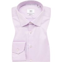 MODERN FIT Luxury Shirt in violett unifarben von ETERNA Mode GmbH