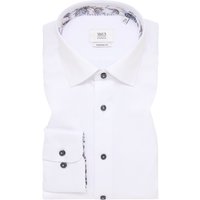 MODERN FIT Luxury Shirt in weiß unifarben von ETERNA Mode GmbH