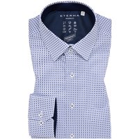 MODERN FIT Performance Shirt in blau bedruckt von ETERNA Mode GmbH