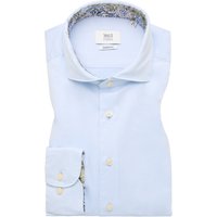 MODERN FIT Soft Luxury Shirt in pastellblau unifarben von ETERNA Mode GmbH