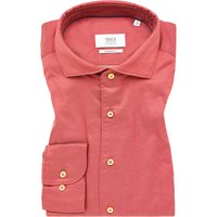 MODERN FIT Soft Luxury Shirt in sunset red unifarben von ETERNA Mode GmbH