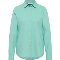 Oxford Shirt Bluse in hellgrün unifarben von ETERNA Mode GmbH