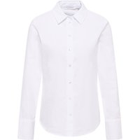 Oxford Shirt Bluse in weiß unifarben von ETERNA Mode GmbH