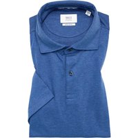 REGULAR FIT Jersey Shirt in blau unifarben von ETERNA Mode GmbH