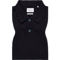 REGULAR FIT Poloshirt in schwarz unifarben von ETERNA Mode GmbH