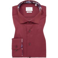 SLIM FIT Cover Shirt in bordeaux unifarben von ETERNA Mode GmbH