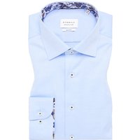 SLIM FIT Cover Shirt in hellblau unifarben von ETERNA Mode GmbH