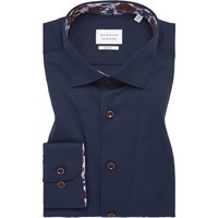 SLIM FIT Cover Shirt in navy unifarben von ETERNA Mode GmbH