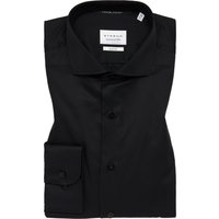 SLIM FIT Cover Shirt in schwarz unifarben von ETERNA Mode GmbH