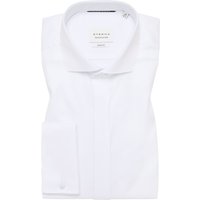 SLIM FIT Cover Shirt in weiß unifarben von ETERNA Mode GmbH