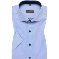 SLIM FIT Hemd in blau unifarben von ETERNA Mode GmbH