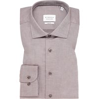 SLIM FIT Hemd in braun strukturiert von ETERNA Mode GmbH