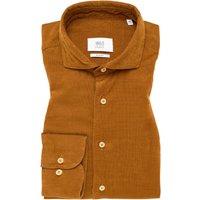 SLIM FIT Hemd in camel unifarben von ETERNA Mode GmbH