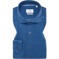 SLIM FIT Hemd in rauchblau unifarben von ETERNA Mode GmbH