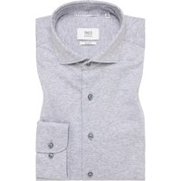 SLIM FIT Jersey Shirt in grau unifarben von ETERNA Mode GmbH