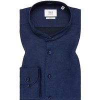 SLIM FIT Linen Shirt in midnight unifarben von ETERNA Mode GmbH