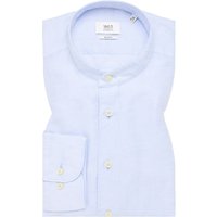 SLIM FIT Linen Shirt in pastellblau unifarben von ETERNA Mode GmbH