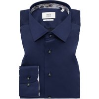 SLIM FIT Luxury Shirt in dunkelblau unifarben SLIM FIT Luxury Shirt in dunkelblau unifarben von ETERNA Mode GmbH