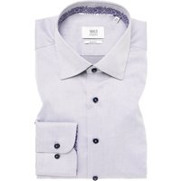 SLIM FIT Luxury Shirt in graphit unifarben von ETERNA Mode GmbH