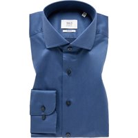 SLIM FIT Luxury Shirt in midnight unifarben von ETERNA Mode GmbH