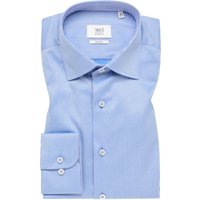 SLIM FIT Luxury Shirt in mittelblau unifarben von ETERNA Mode GmbH